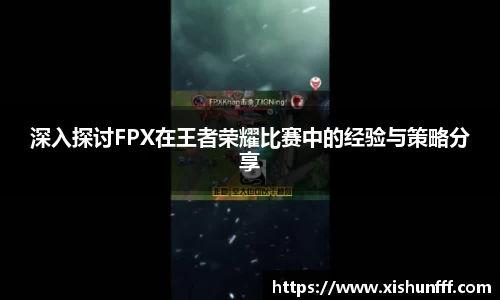 深入探讨FPX在王者荣耀比赛中的经验与策略分享